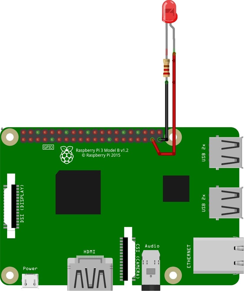 Connecting Pi to the Led