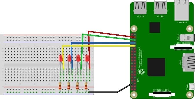 Blinking Multiple LEDs with Pi